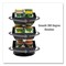 Mind Reader Anchor 3-Tier 12-Compartment Tea and Condiment Carousel Countertop Organizer, 6.75x6.75x11.5, Black TEASWIV3T-BLK - alternate 7